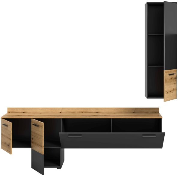 Doel woonkamercombinatie inclusief lichtgrijs NB Evoke Oak NB - Afbeelding 3