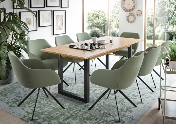 Seattle uitschuifbare eettafel Artisan NB grijs NB - Afbeelding 6