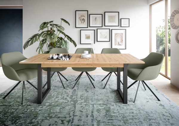 Seattle uitschuifbare eettafel Artisan NB grijs NB - Afbeelding 7