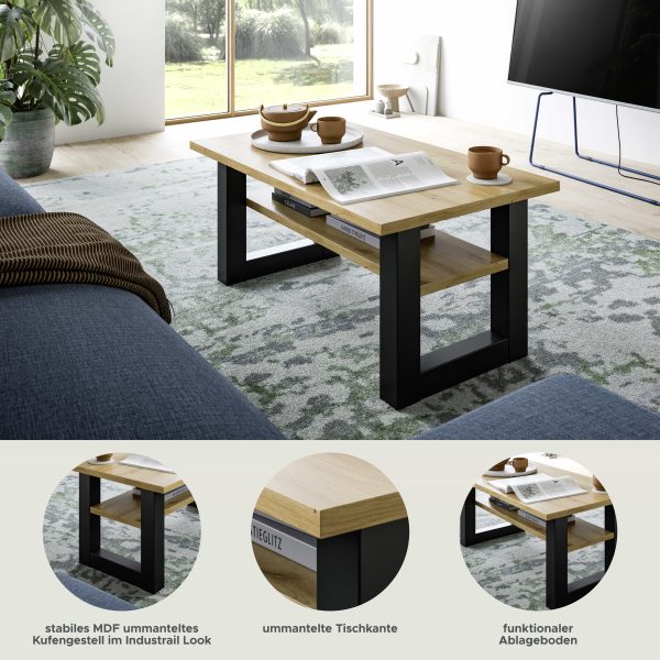 Seattle salontafel Artisan NB grijs NB - Afbeelding 5