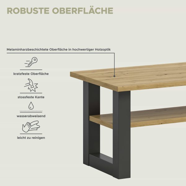 Seattle salontafel Artisan NB grijs NB - Afbeelding 6