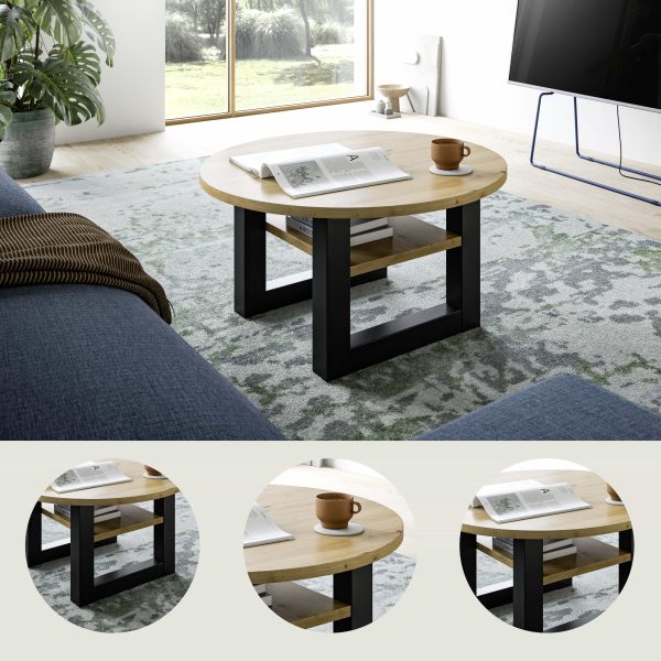 Seattle salontafel rond Artisan NB grijs NB - Afbeelding 9