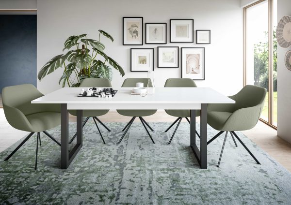 Seattle uitschuifbare eettafel wit NB grijs NB - Afbeelding 7