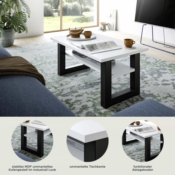 Seattle salontafel wit NB grijs NB - Afbeelding 5