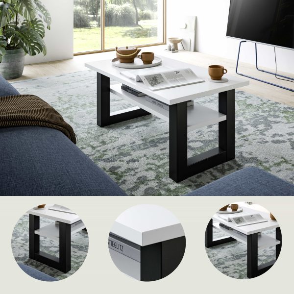 Seattle salontafel wit NB grijs NB - Afbeelding 9