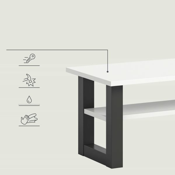 Seattle salontafel wit NB grijs NB - Afbeelding 10
