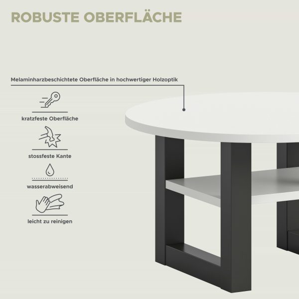 Seattle salontafel rond wit NB grijs NB - Afbeelding 6