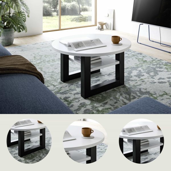 Seattle salontafel rond wit NB grijs NB - Afbeelding 9