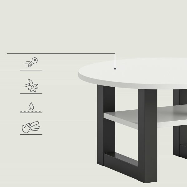 Seattle salontafel rond wit NB grijs NB - Afbeelding 10