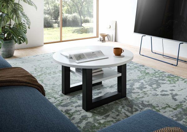 Seattle salontafel rond wit NB grijs NB - Afbeelding 4