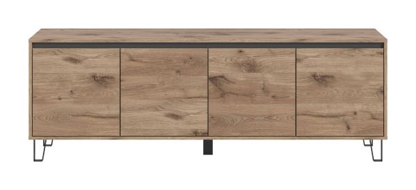 Balton Lowboard Viking Eiken licht basaltgrijs - Afbeelding 2