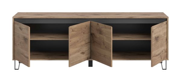 Balton Lowboard Viking Eiken licht basaltgrijs - Afbeelding 3