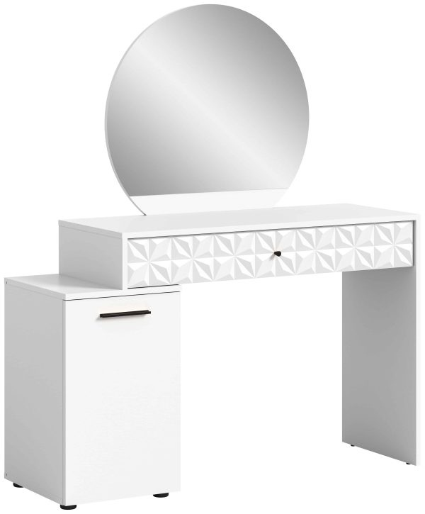 Prisma kaptafel wit hoogglans MDF TZ NB