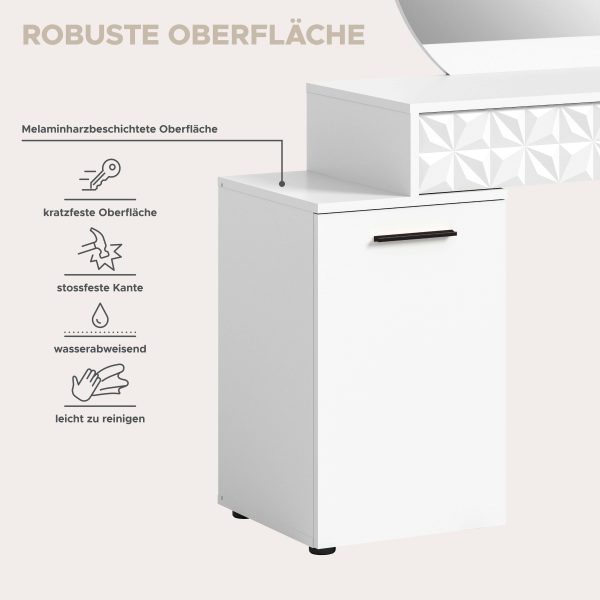 Prisma kaptafel wit hoogglans MDF TZ NB - Afbeelding 11