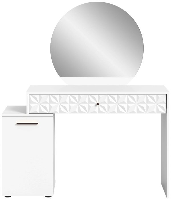 Prisma kaptafel wit hoogglans MDF TZ NB - Afbeelding 2