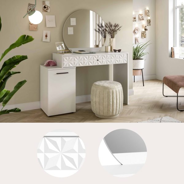 Prisma kaptafel wit hoogglans MDF TZ NB - Afbeelding 15