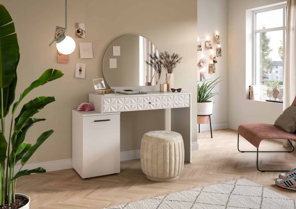 Prisma kaptafel wit hoogglans MDF TZ NB - Afbeelding 5