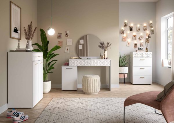 Prisma kaptafel wit hoogglans MDF TZ NB - Afbeelding 6