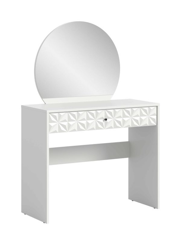 Prisma kaptafel wit hoogglans MDF TZ wit melamine