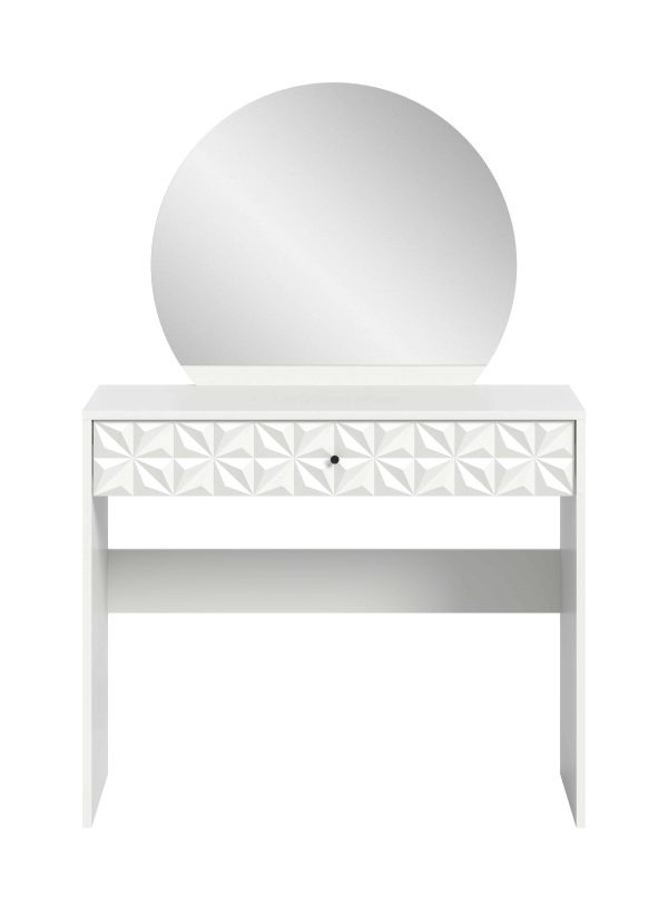 Prisma kaptafel wit hoogglans MDF TZ wit melamine - Afbeelding 2