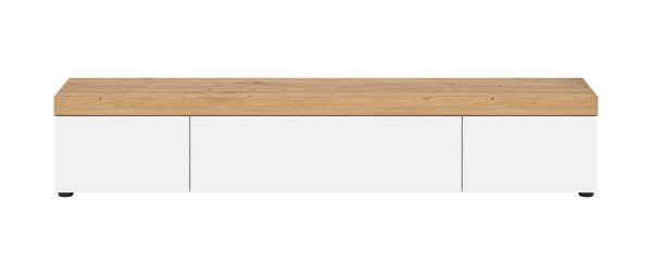 Ruda Wohnen TV Lowboard wit NB Abs. Artisan Oak NB kan staand of hangend gemonteerd worden - Afbeelding 2