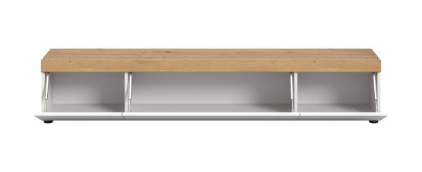 Ruda Wohnen TV Lowboard wit NB Abs. Artisan Oak NB kan staand of hangend gemonteerd worden - Afbeelding 3