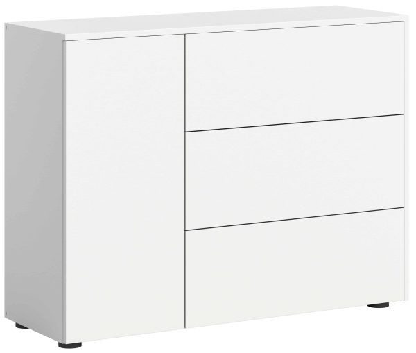 Samba dressoir wit melamine Wotan eiken melamine