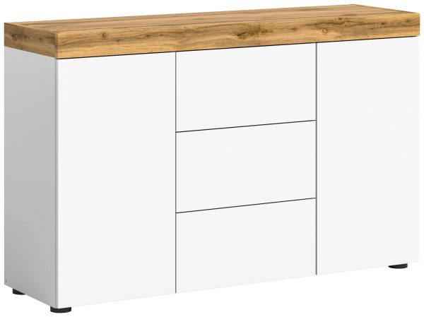 Sugar Sideboard wit melamine Wotan eiken melamine