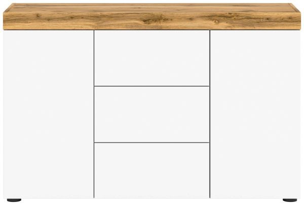 Sugar Sideboard wit melamine Wotan eiken melamine - Afbeelding 2