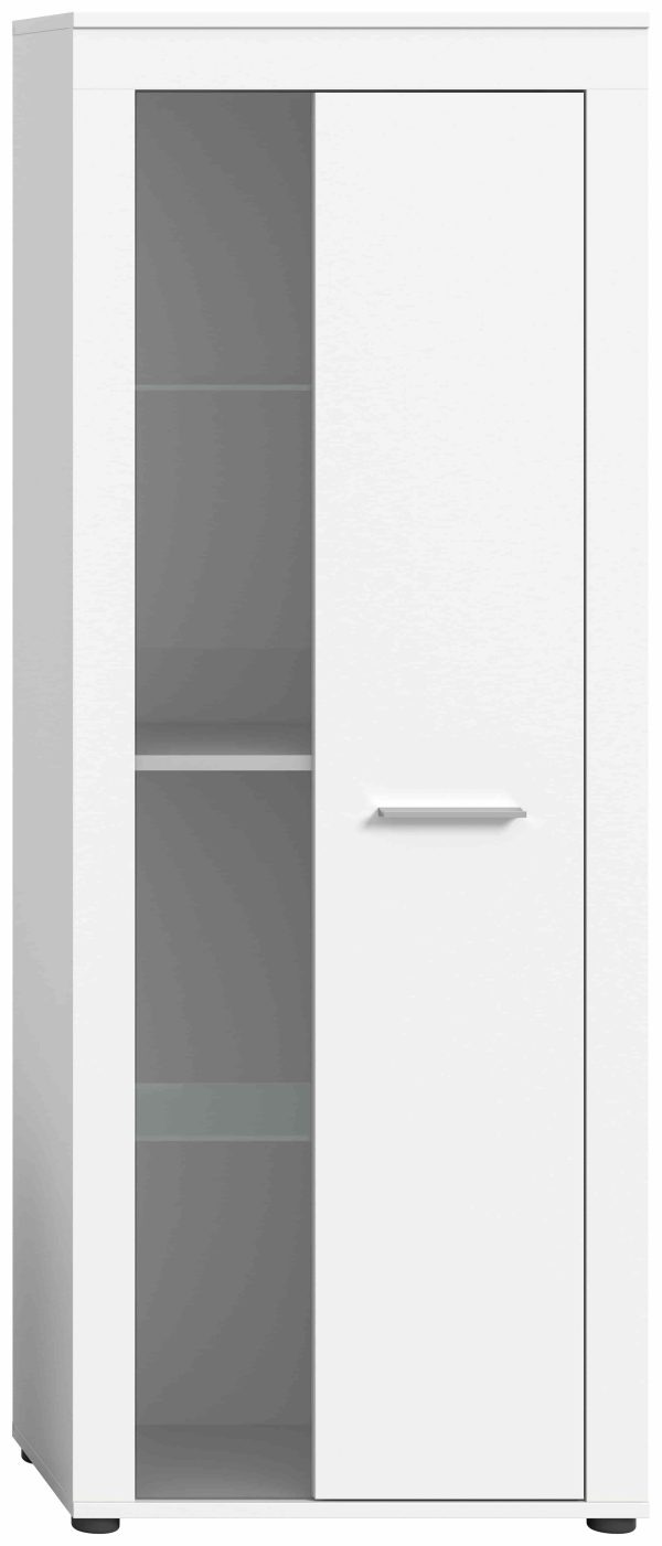 Jam vitrinekast wit melamine - Afbeelding 2
