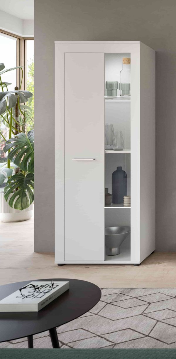 Jam vitrinekast wit melamine - Afbeelding 6