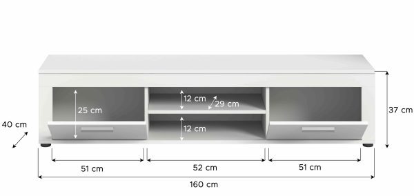 Jam lowboard wit melamine - Afbeelding 4