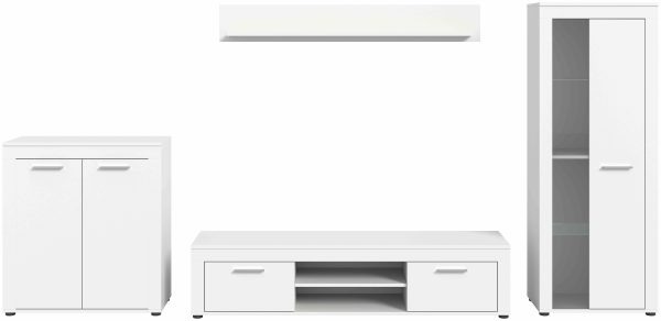 Jam woonkamercombinatie wit melamine - Afbeelding 2
