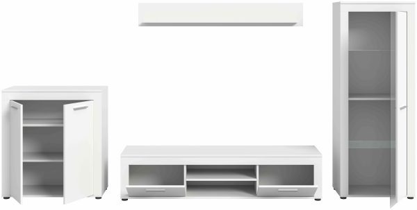 Jam woonkamercombinatie wit melamine - Afbeelding 3