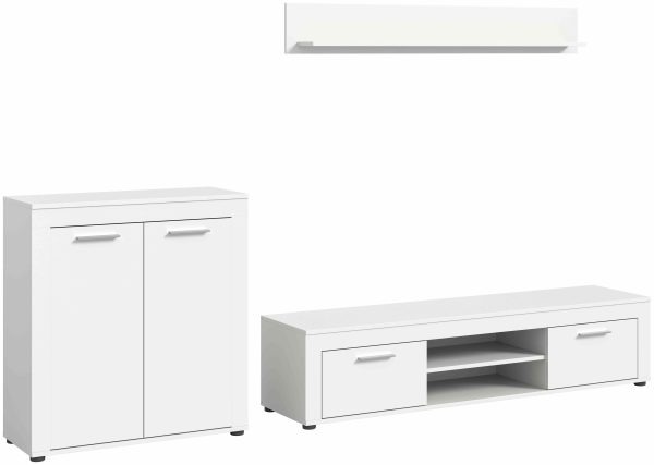 Jam woonkamercombinatie wit melamine