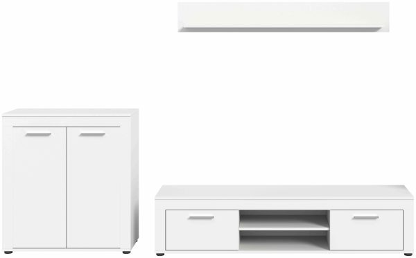 Jam woonkamercombinatie wit melamine - Afbeelding 2