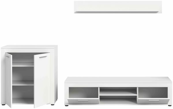 Jam woonkamercombinatie wit melamine - Afbeelding 3