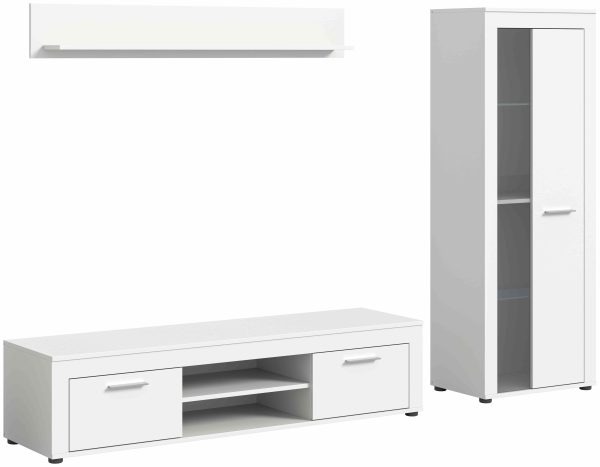 Jam woonkamercombinatie wit melamine