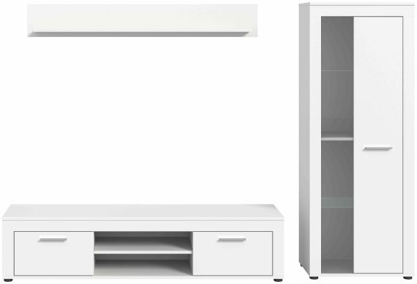 Jam woonkamercombinatie wit melamine - Afbeelding 2