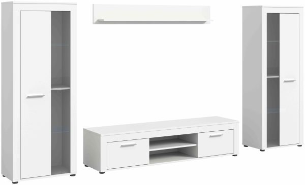 Jam woonkamercombinatie wit melamine
