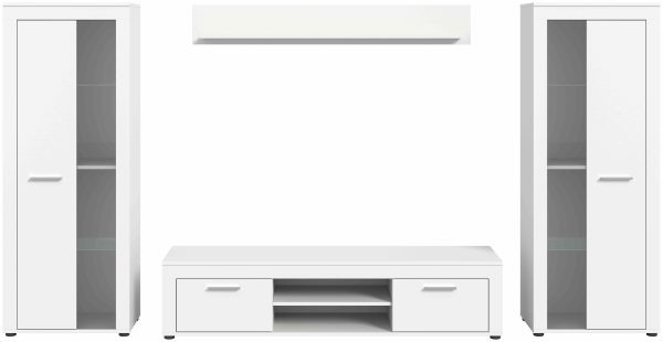 Jam woonkamercombinatie wit melamine - Afbeelding 2