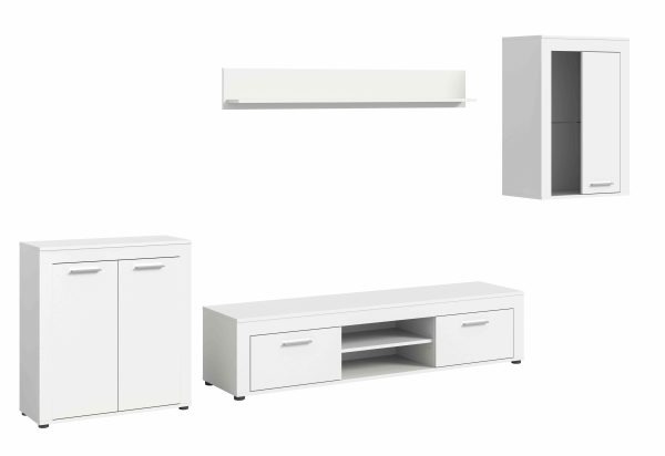 Jam woonkamercombinatie wit melamine