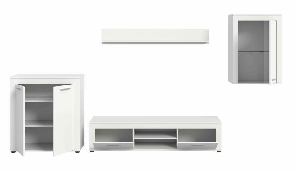 Jam woonkamercombinatie wit melamine - Afbeelding 3