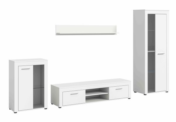 Jam woonkamercombinatie wit melamine