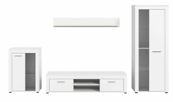 Jam woonkamercombinatie wit melamine - Afbeelding 2