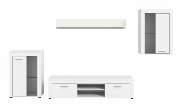 Jam woonkamercombinatie wit melamine - Afbeelding 2