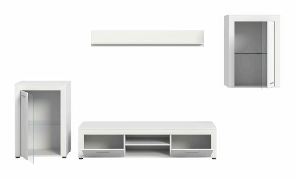 Jam woonkamercombinatie wit melamine - Afbeelding 3
