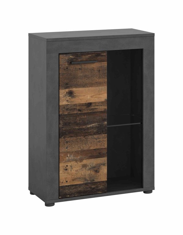 Jam hangende/staande vitrine Oud Hout NB Matera NB