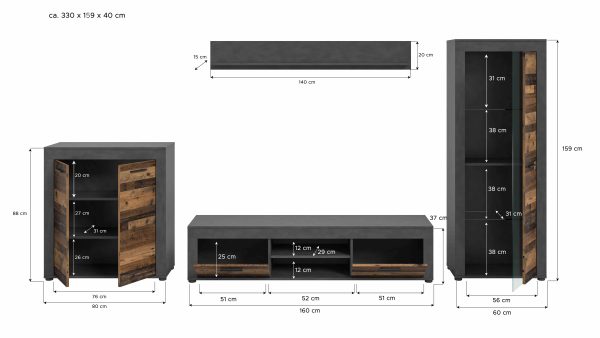 Jam Living Combinatie Oud Hout NB Matera NB - Afbeelding 4