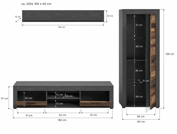 Jam Living Combinatie Oud Hout NB Matera NB - Afbeelding 4